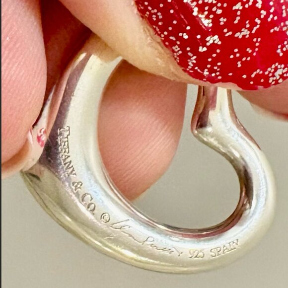 Tiffany and Co. Elsa Peretti Open Heart Pendant Necklace - Picture 3 of 7